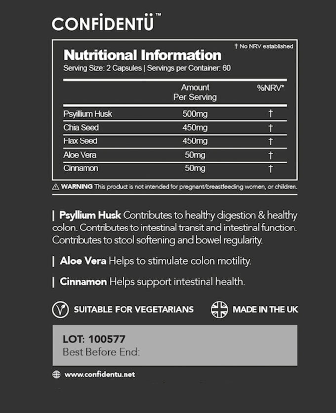 Clean Confidence Bowel Regularity Support - 60 Capsules