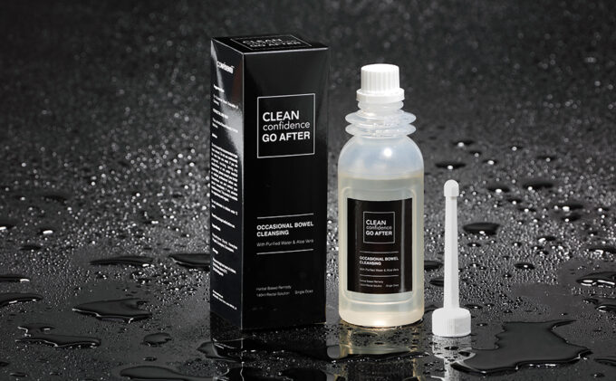 CLEAN Confidence GO AFTER Occasional Bowel Cleansing with Purified Water & Aloe Vera - 140ml Rectal Solution Bottle