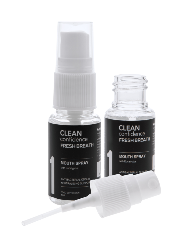 CLEAN Confidence FREASH BREATH Mouth Spray with Eucalyptus - 3-Bottle Set